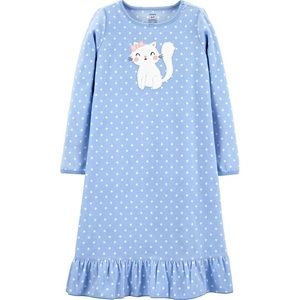 Carter’s Kitty Fleece Nightgown size 6/7